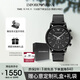 安普里奧·阿瑪尼（Emporio Armani）手表男士黑武士系列 曜黑皮帶休閑石英表七夕情人節禮物AR1918