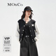 MO&Co.美式復(fù)古三醋酸混紡刺繡撞色棒球服夾克外套設(shè)計(jì)感小眾摩安珂 黑色-第2批 S 160