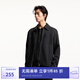 杰克·瓊斯（JACK&JONES）25年男裝休閑外套男春款翻領(lǐng)純棉男士行政夾克簡約商務(wù)高級感開衫 黑色E40 常規(guī) 黑色E40 L