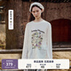 Teenie Weenie小熊長(cháng)袖T恤女2025年夏季新款甜美清新田園印花T恤打底衫女 象牙白 M