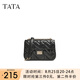 他她（TATA）氣質(zhì)菱格通勤單肩包女包包小方包斜挎包春季新款X3428AX5 黑色 F