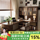 鐵皇帝轉(zhuǎn)角書桌書柜一體多收納實(shí)木電腦桌家用L型臥室七字型寫字學(xué)習(xí)桌 組合160轉(zhuǎn)120+3柜門118*25*110cm