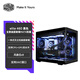 酷冷至尊（CoolerMaster）elite 460 MATX海景房機箱 一體式曲面玻璃 無(wú)立柱/支持CPU GPU雙水冷/背插主板/9*風(fēng)扇位 elite 神殿460 黑色/2A1C接口