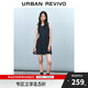 UR2025春季新款女裝撞色蕾絲蝴蝶結無(wú)袖牛仔連衣裙UYY850049