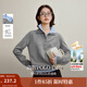 茵曼（INMAN）2025秋冬女裝新款撞色雙層領(lǐng)毛衣長(cháng)袖針織衫 本花灰 M