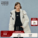 Teenie Weenie小熊羽絨服女冬季潮酷工裝保暖連帽羽絨外套女 象牙白 S 160