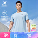 特步運動(dòng)t恤短袖男夏裝新款跑步速干衣薄款訓練服半袖簡(jiǎn)約上衣polo衫 【綜合訓練】緹娜藍0146 XL 180
