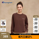 Champion冠軍插肩袖長袖T恤女2025秋季新款美拉德圓領(lǐng)打底衫潮牌 粉末可可 M