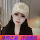 京京怡（JINGJINGYI）韓版春夏季刺繡硬頂棒球帽子女夏季復古百搭顯臉小防曬四季鴨舌帽 米色（四季款） 均碼 54-59cm  可調節