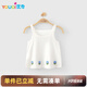 優(yōu)奇嬰兒衣服女寶寶夏季薄款吊帶上衣女童夏天超薄透氣無袖背心