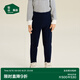 松山棉店商場(chǎng)同款小暖羊兒童保暖褲加絨加厚雙層打底褲A類(lèi)高腰褲 雙層高腰-深藍 170 cm
