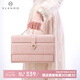 唯蘭朵（VLANDO）高檔首飾盒收納盒七夕情人節(jié)禮物女生閨蜜紅色新婚禮物飾品盒 櫻花粉瘋馬紋-禮盒裝