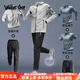 Walker Shop品牌運動套裝男速干衣跑步健身服晨跑衣服體育訓練服籃球服男裝 淺灰五件套a XL 建議140-160斤