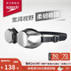 速比濤（Speedo）Jet2.0經(jīng)典大視野防霧鍍膜泳鏡柔韌穩(wěn)固 黑色/銀色