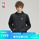 NBA官方聯(lián)盟王朝系列新款男女冬季防風(fēng)運(yùn)動潮流保暖拉鏈長袖連帽衛(wèi)衣 聯(lián)盟款（黑色） M