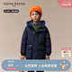 Teenie Weenie小熊童裝24秋款男童經(jīng)典三防刺繡派克羽絨服 藏青色 160 cm