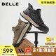 百麗高幫休閑板鞋25冬新商場(chǎng)同款厚底套腳工裝鞋加絨8WQ01DD5【預售】 黑色（單里） 40 (250mm)