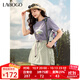 LAGOGO【輕戶(hù)外】舒適工裝裙褲女拉谷谷2025年夏季新款寬松短褲 卡其綠 M
