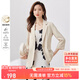 尚都比拉簡約OL風(fēng)西裝外套女春秋新款職業(yè)裝面試通勤西服小個子 淺杏色 M