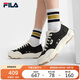 FILA 斐樂官方男鞋帆布鞋2025秋季漢堡鞋透氣休閑鞋運(yùn)動(dòng)鞋