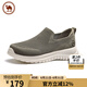 駱駝牌運(yùn)動(dòng)男鞋軟底透氣網(wǎng)面健步鞋休閑鞋 P15S739018 卡其綠 42