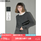 COCOBELLA[miu系穿搭]32支雙股細(xì)膩彈力短款針織衫疊穿毛衣MZ0001 深灰色 S