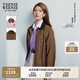 Teenie Weenie【趙露思同款】小熊女2025秋新款復(fù)古學(xué)院巴恩風(fēng)外套 棕色 L