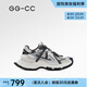 GG-CC【銀色空間站】新款時(shí)尚厚底老爹鞋女百搭休閑運(yùn)動(dòng)鞋G25U9871 黑色 37