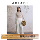 致知ZHIZHI 八歸 垂感闊腿褲女2025夏季新款慵懶風(fēng)抽繩休閑褲醋纖 云米白 S