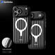 Sanlinba高級流光銀行李箱適用蘋(píng)果iPhone17ProMax磁吸手機殼AI相機按鍵全包16Pro新款MagSafe防摔保護套 流光銀(硬背軟邊) （單獨手機殼） iPhone 17 Pro Max