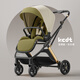 KEDT嬰兒推車(chē)可坐可躺輕便折疊新生兒手推車(chē)高景觀(guān)雙向嬰兒車(chē)0-3歲用 蘇古綠【至尊版】+防曬遮陽(yáng)簾
