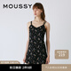 moussy 女裝新款迪士尼合作款花色吊帶連衣裙女028GAY30-5550 020黑色 M 00002