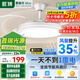 箭牌 吊扇燈餐廳臥室吊燈客廳風(fēng)力電扇隱形風(fēng)扇燈