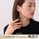 白嵐落霞瑪瑙戒指女單戒設(shè)計感輕奢高級小眾精致本命年生日禮物送老婆 茶色瑪瑙13號（內(nèi)周長51.8mm）