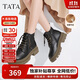他她張淼怡Tata他她魔法靴厚底馬丁靴女新款 黑(鞋底綠)（絨里） 38