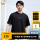卡賓（CABBEEN）涼感印花短袖T恤男士夏季寬松透氣冰絲上衣休閑簡約圓領(lǐng)t恤男 煤黑色01 L (175) 50