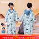 洲克（ZOKE）游泳浴袍兒童斗篷吸水保暖冬季毛巾外套青少年訓練泳衣浴巾兒童 青少年開(kāi)衫浴袍熊貓花625505234