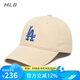 美職棒（MLB）官方男女帽子軟頂棒球帽休閑鴨舌帽戶(hù)外運動(dòng)夏季遮陽(yáng)帽生日禮物 洛杉磯道奇隊/米黃色/66 均碼 F