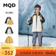 MQD童裝男童羽絨服2023年冬季三合一外套兒童三防羽絨服 墨綠 120cm