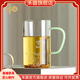 禾器·斑斕禾器2024新款玻璃杯高硼硅耐熱玻璃水杯高檔綠茶杯彩繪圖案清簡(jiǎn)杯 好運(yùn)連連-淺玉色-400ml