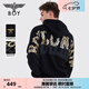 BOY LONDON潮牌衛衣男女同秋季創(chuàng  )意字母印花連帽套頭衫 N04902 黑色 XS