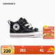 匡威（Converse）兒童鞋嬰童新款男女童魔術(shù)貼中幫帆布鞋A04826C-S-33 黑 26 【建議腳長(zhǎng)16.5cm】