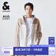 杰克·瓊斯（JACK&JONES）男裝春新款直筒Teflon面料防水背后反光字母外套男士224121061 C42 巖灰色 常規 C42 巖灰色 S 170