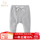 班喜迪嬰兒褲子秋裝2025新款小童外穿長(cháng)褲女寶寶大pp褲兒童打底褲春秋款 灰色 80