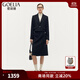 歌莉婭女裝春裝新品套裝羊毛羊絨氣質(zhì)通勤極簡西裝OL兩件套1B9CAB06B 00B黑色 L