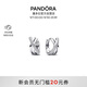 潘多拉（PANDORA）密鑲交錯三環(huán)耳環(huán)精致高級小眾七夕情人節(jié)禮物送女友