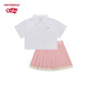 NEW BALANCE童裝女童新款甜美時(shí)尚舒適透氣短裙套裝ND2SE24102 160