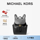 MICHAEL KORS邁克高仕 MK Cheryl 中號(hào)翻蓋抽繩雙肩包書包女包 黑色 001 中號(hào)