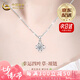 中國(guó)黃金（CHINA GOLD）四葉草鉑金項(xiàng)鏈女款白金鉆石輕奢吊墜七夕情人節(jié)禮物送女朋友老婆 【京速達(dá)】鉑金四葉草吊墜【贈(zèng)銀鏈+中金禮盒】