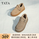 他她（TATA）熱可可冬加絨勃肯鞋女鞋厚底保暖毛毛鞋雪地靴新WDX27DM4 灰駝（仿毛里） 37